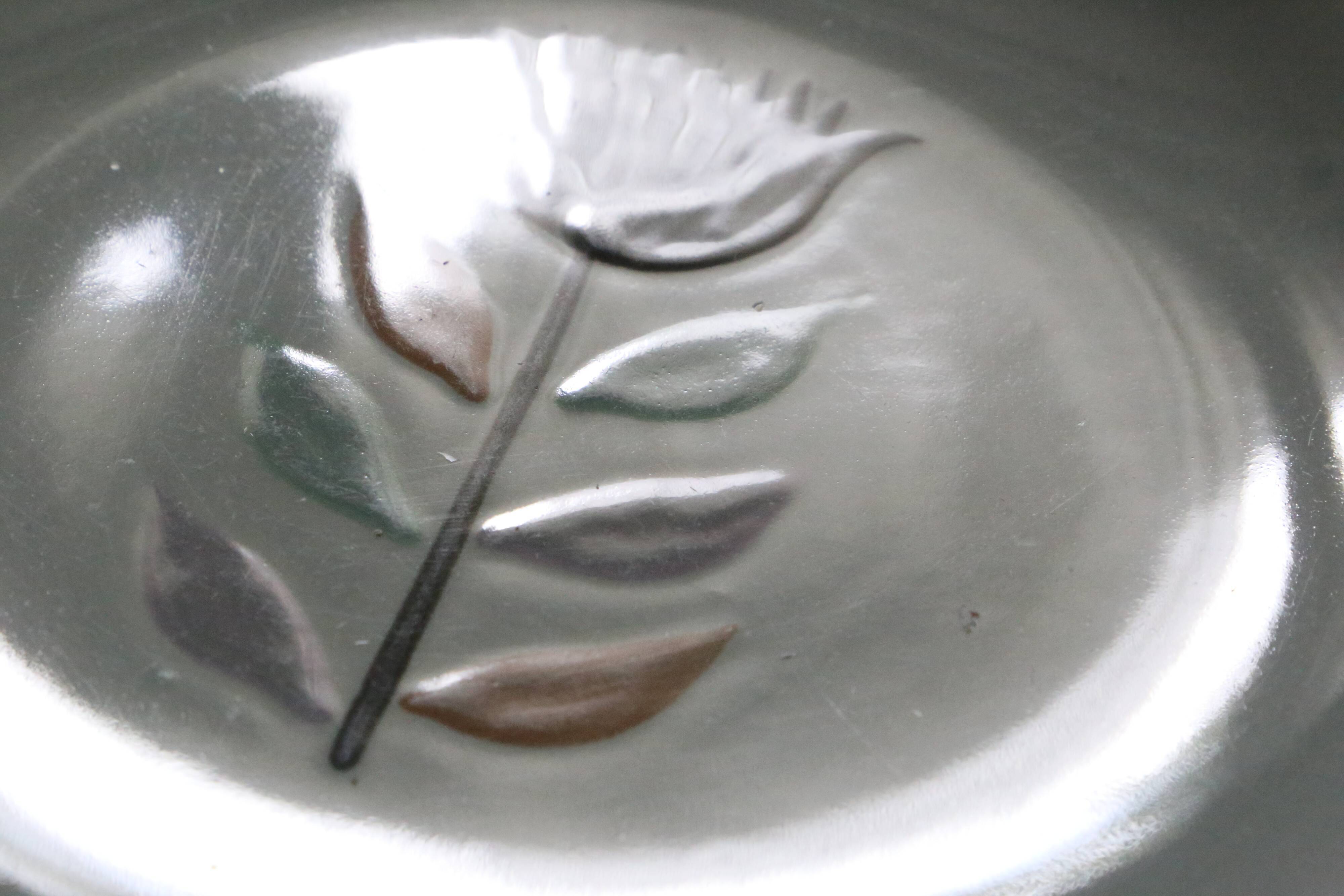 Set of 4 flat plates Salins, Montpezat pattern, vintage French