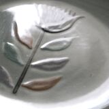 Set of 4 flat plates Salins, Montpezat pattern, vintage French