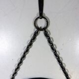 1960's Vintage Wrought Iron Chain Mirror