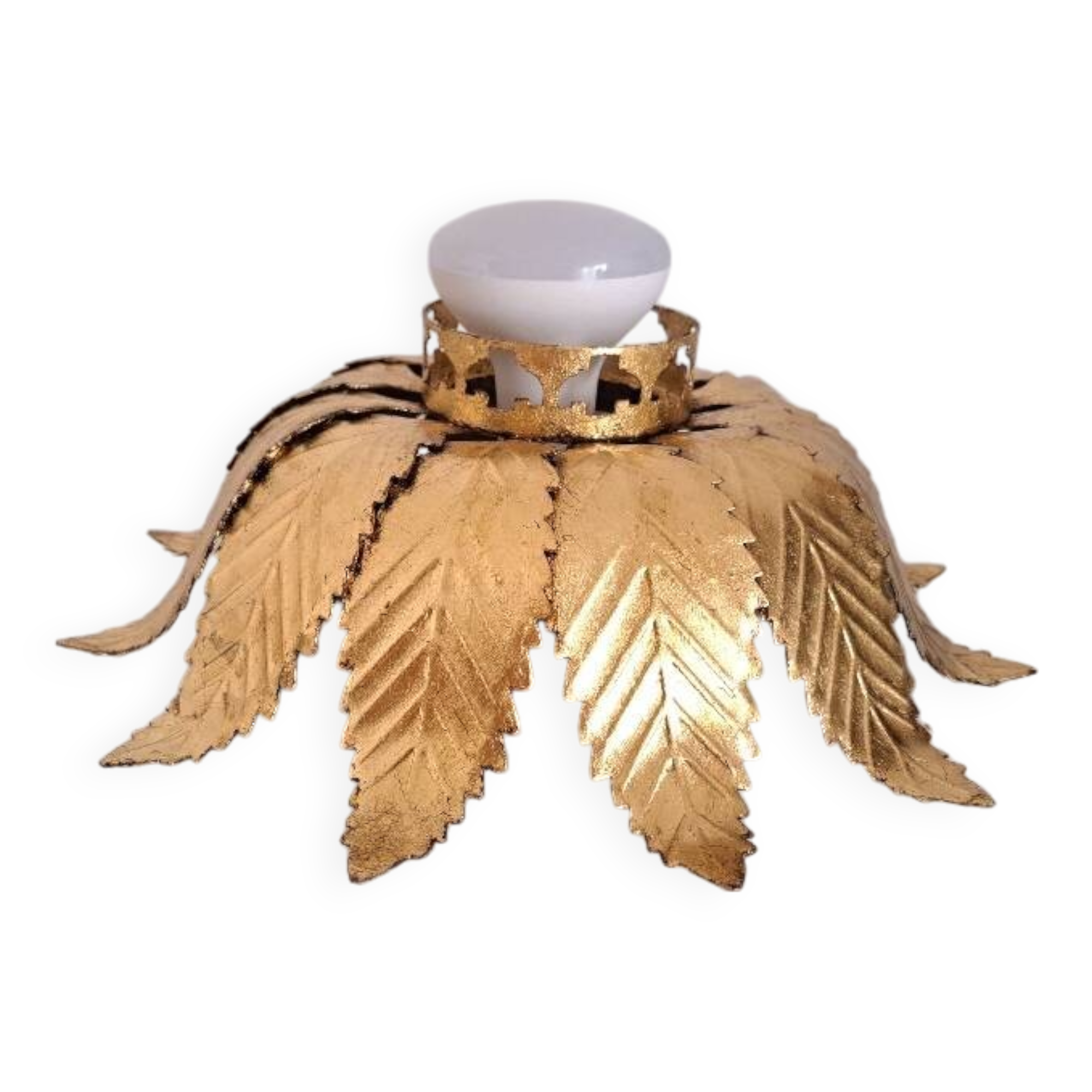 Gold metal ceiling light