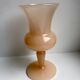 Vase en opaline rose pâle années 50-60