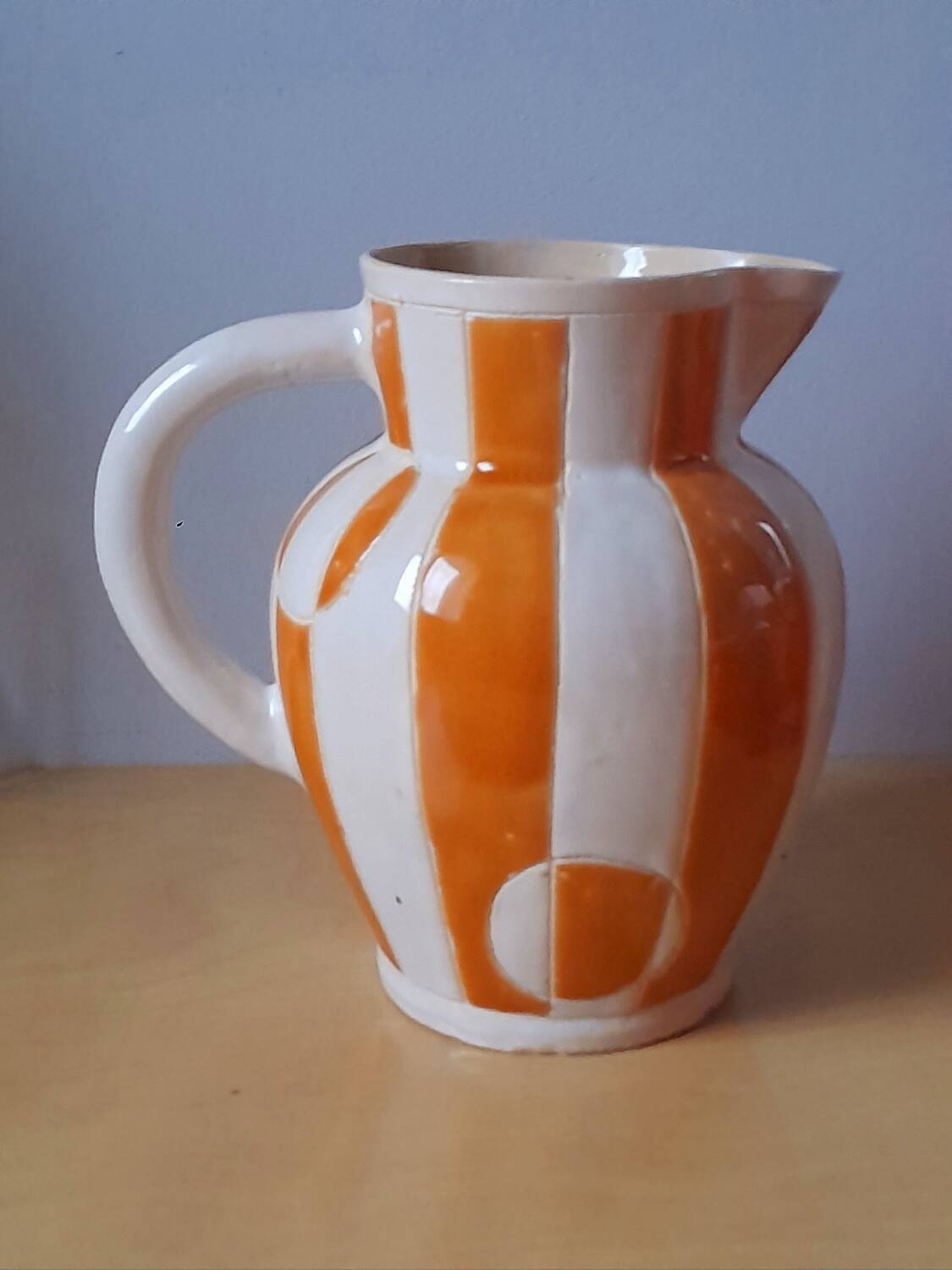 Glazed ceramic jug