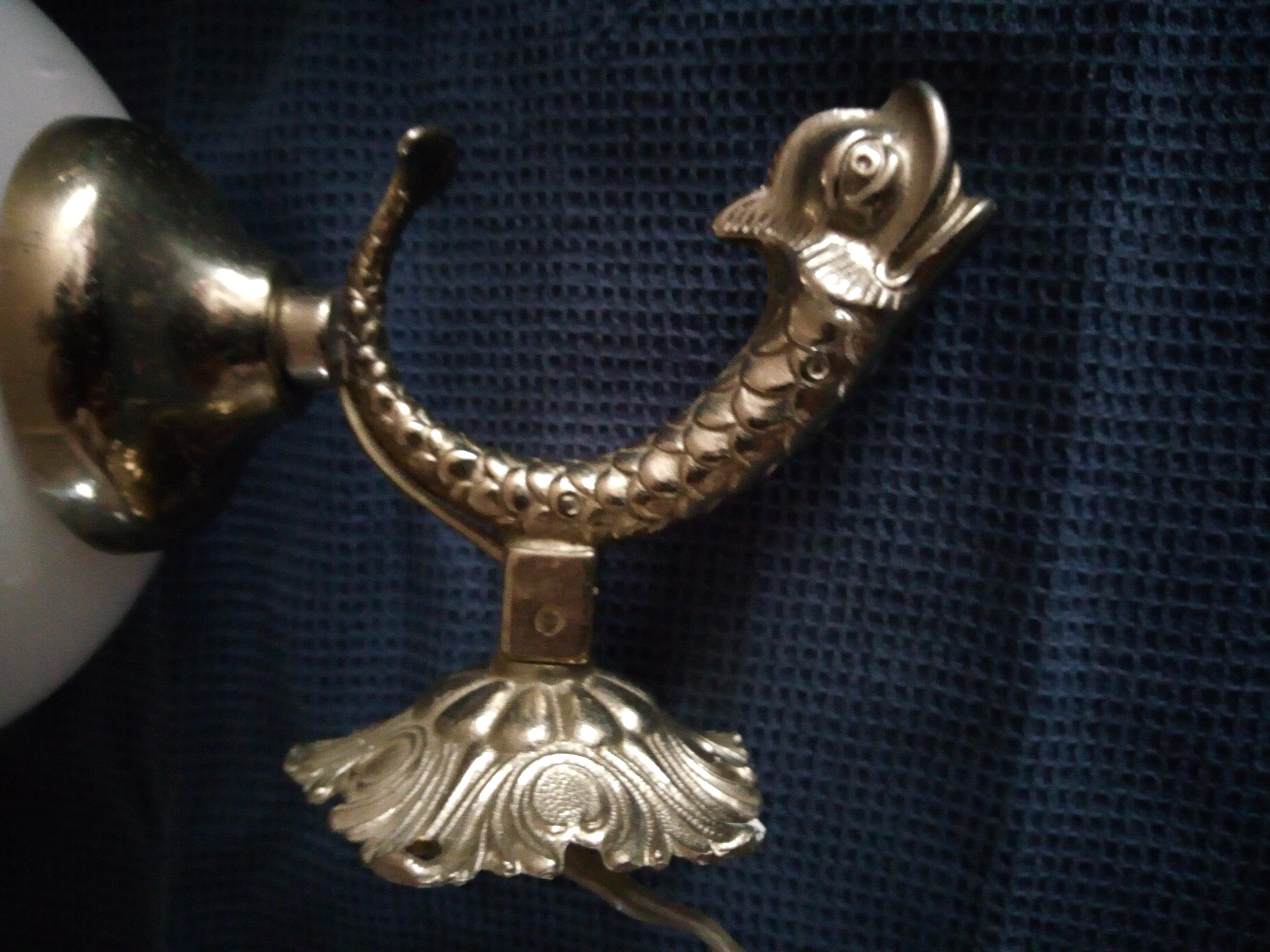 Pair of fish wall light