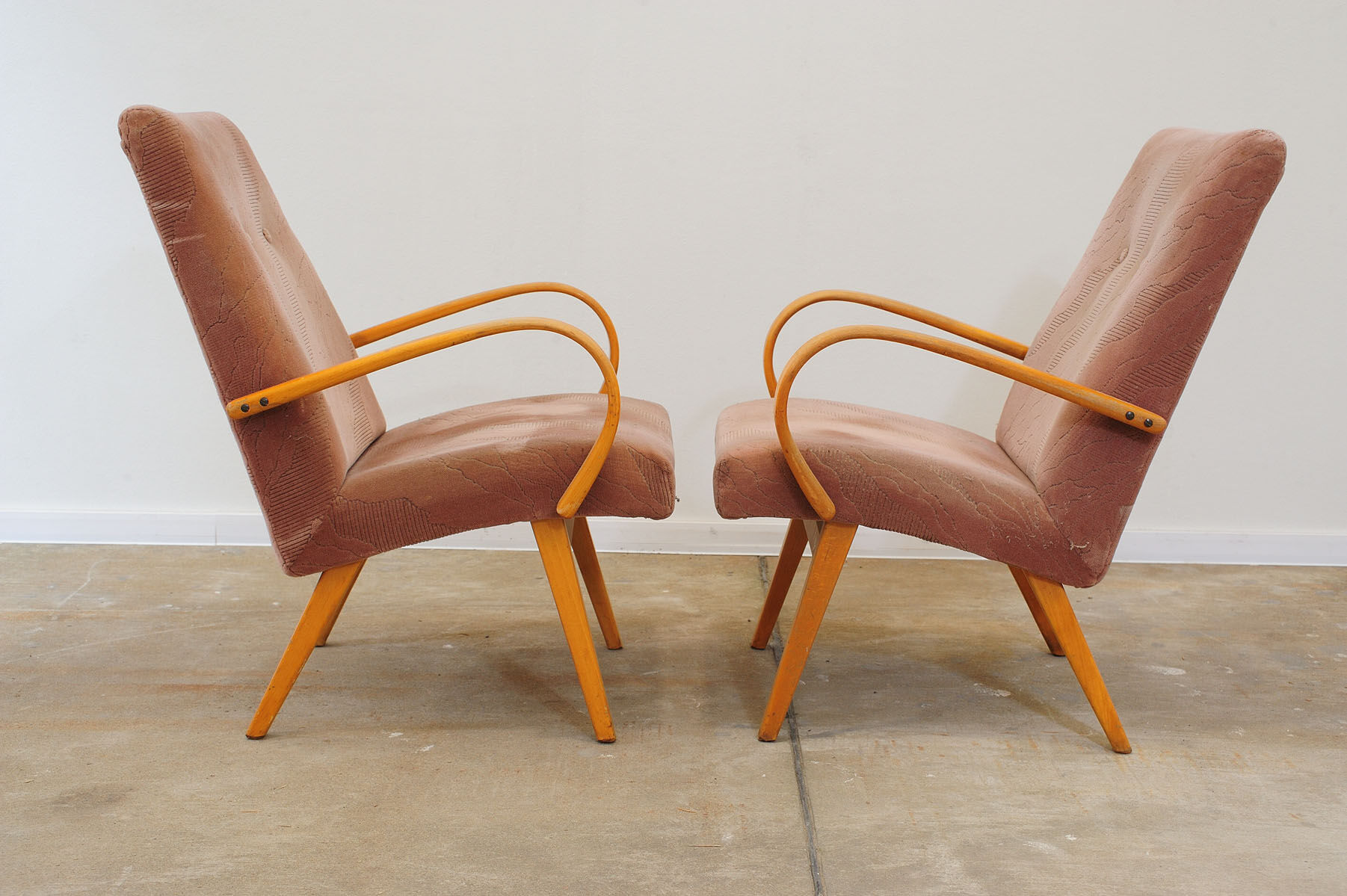 Pair of midcentury armchairs by Jaroslav Šmídek, 1960´s