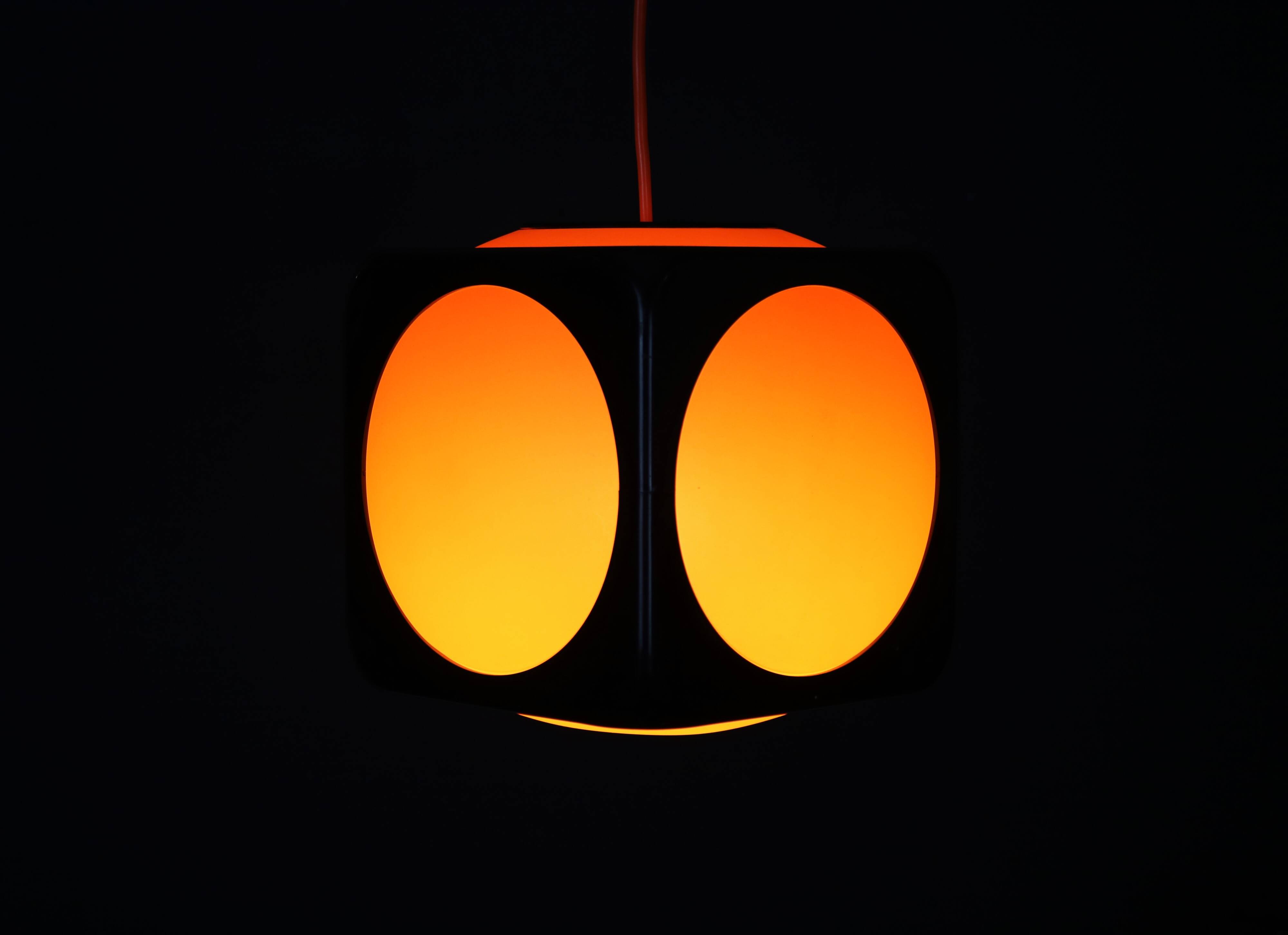 Very cool space age lamp by Uffe Gustav Schioler for Hoyrup Denmark  *** model Poker Dice 527 *** 70