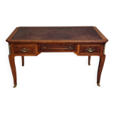 Louis XV style marquetry center desk