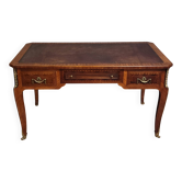 Louis XV style marquetry center desk