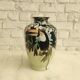 Large Toucan vase "Jungle" in glazed porcelain