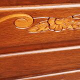 Art Deco chest of drawers in gilded oak