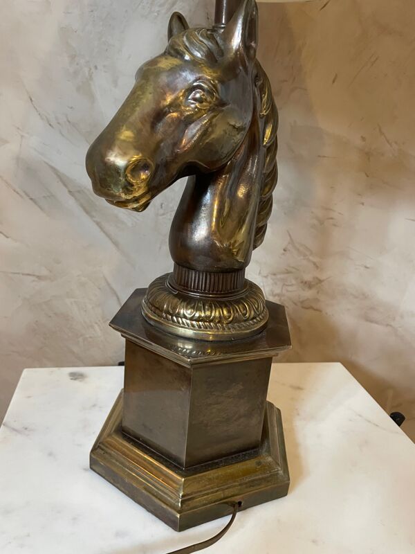 Lampe tête de cheval