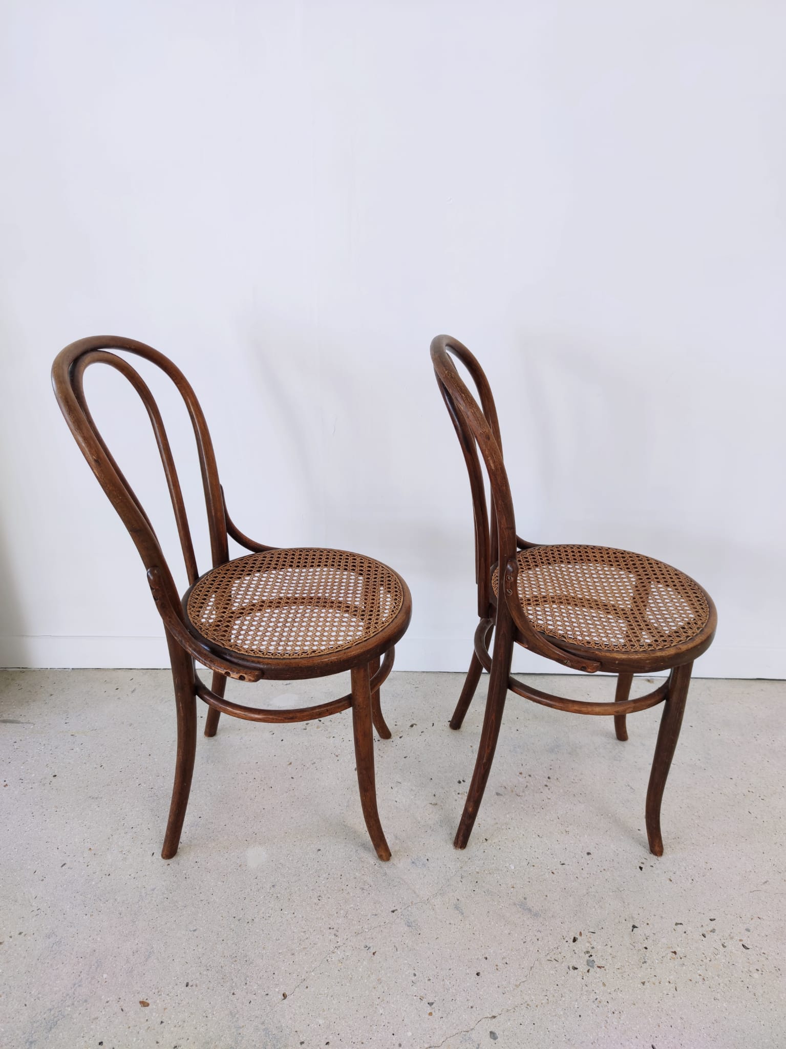 Pair of chairs cannée Fischel bistro