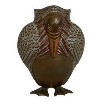 Brass zoomorphic vase
