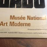 Original POSTER NAUM GABO National Museum of Modern Art in Paris 1971 / 1972 in TBE