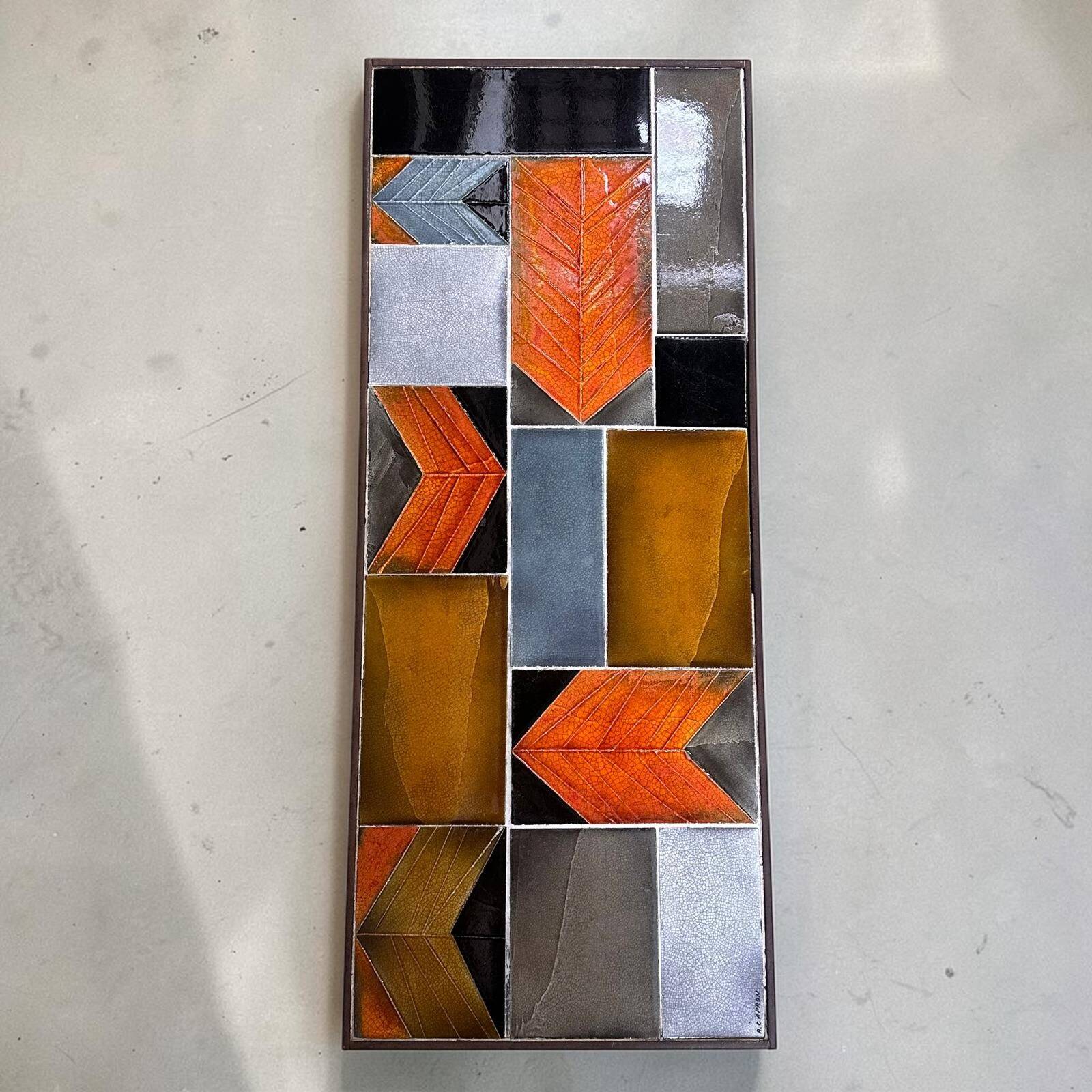 Ceramic coffee table by Roger Capron - Signed -