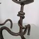 Set of 3 wrought iron candle holders