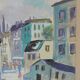 Jack Eichborn, Swedish Modern Cityscape, 1960s, Watercolor.