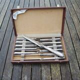 12 old Orbrille stainless steel table knives