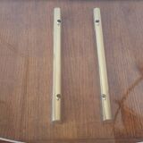 Italian magazine rack in acrylic and solid brass, 1970s