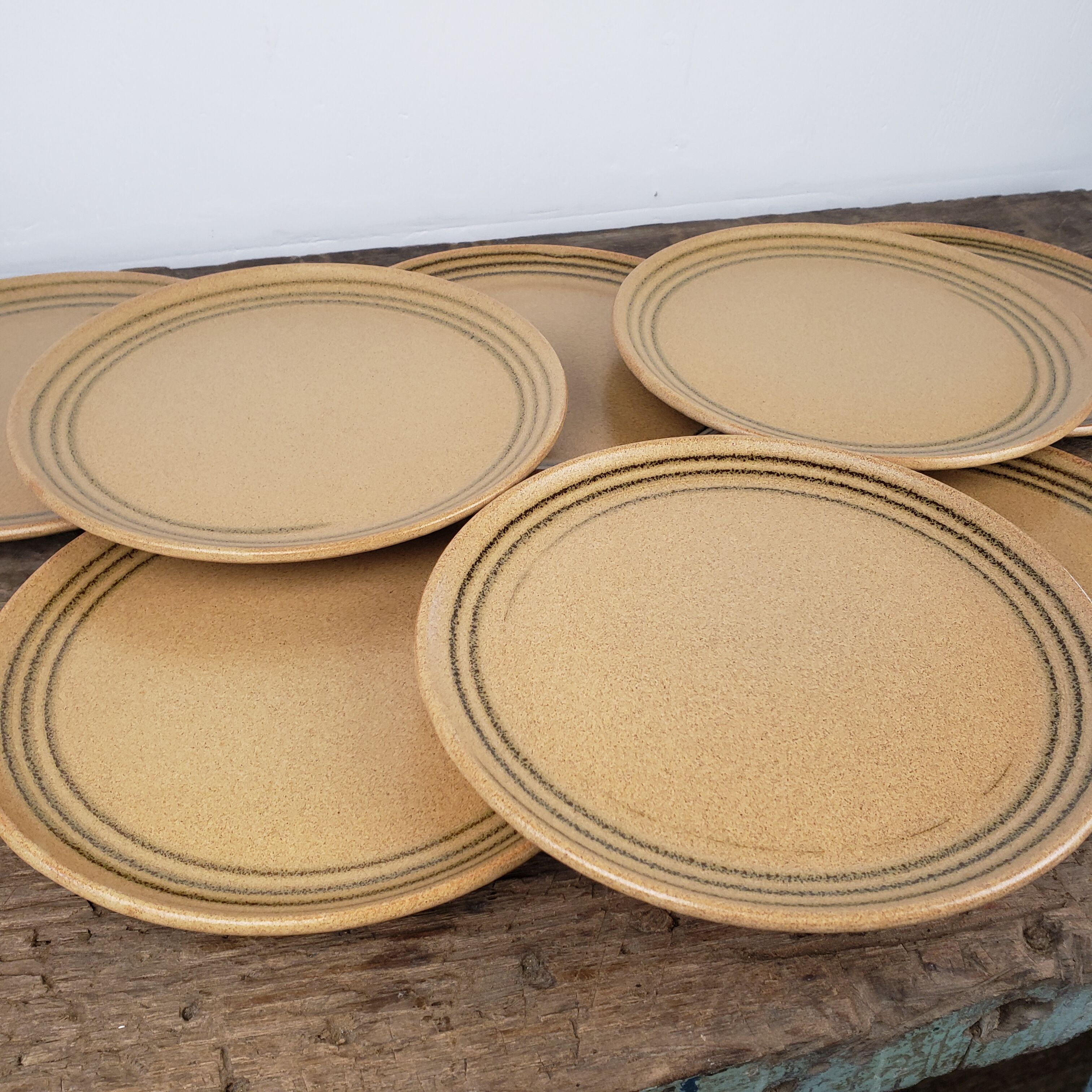 Sarreguemines stoneware flat plates