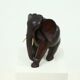 Large Mahogany Sculptural Elephant 1970s