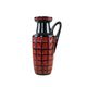 Fat Lava ceramic vase with relief texture, West German pottery, 1970s
