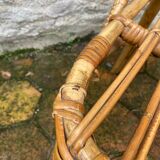 Lot de 10 chaises en rotin vintage