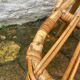 Set of 10 vintage rattan chairs