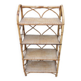 Rattan shelf