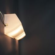Pair of glass wall light of the years 50 Holophane