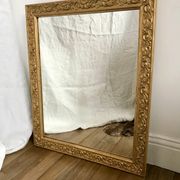 set of 4 mirrors in wood and gilded stucco early 20th century