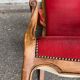 2 Louis Philippe cabriolet armchairs in burgundy velvet wood from the 19th century.