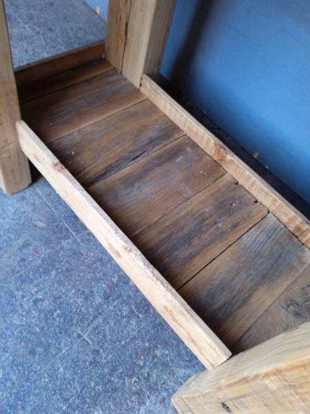 Workbench 120cm old solid wood