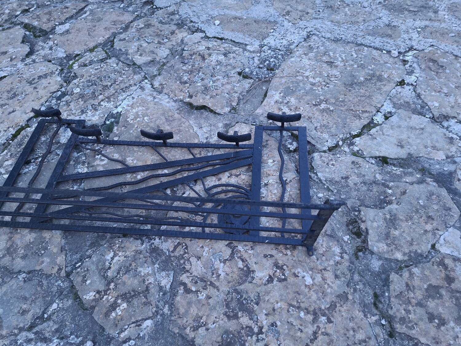 Art Deco wall coat rack