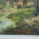 Small painting signed Rougier landscape provence hst oil canvas