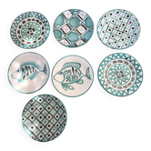 7 assiettes Céramique Vallauris Robert Picault