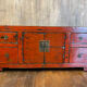 Chinese antique low cabinet 4 drawers + 2 doors