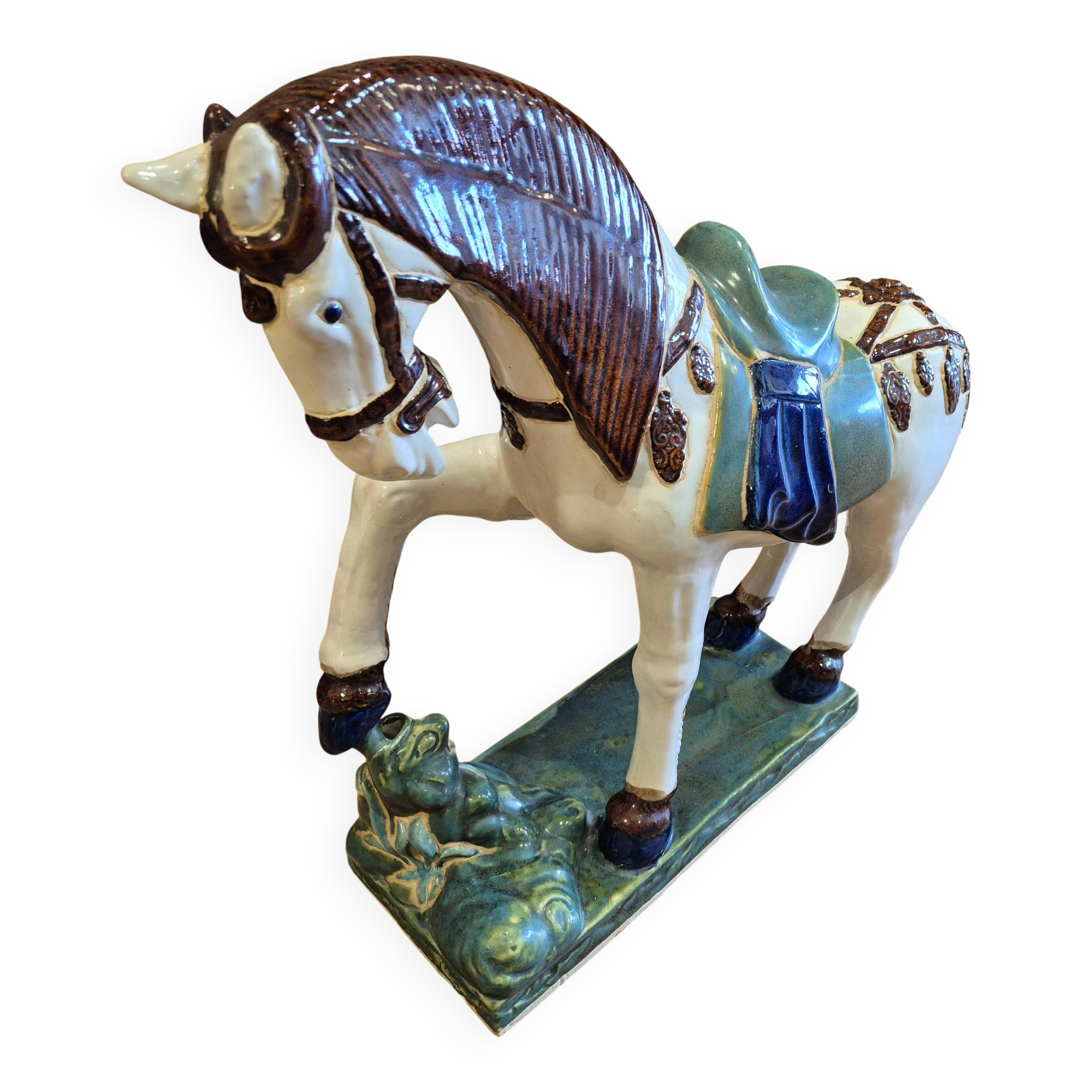 Ceramic horse statue