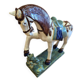 Statue cheval en céramique