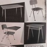 Vintage Mobilor school chair