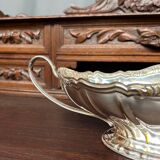 Louis XV-style vase. Silver plated.