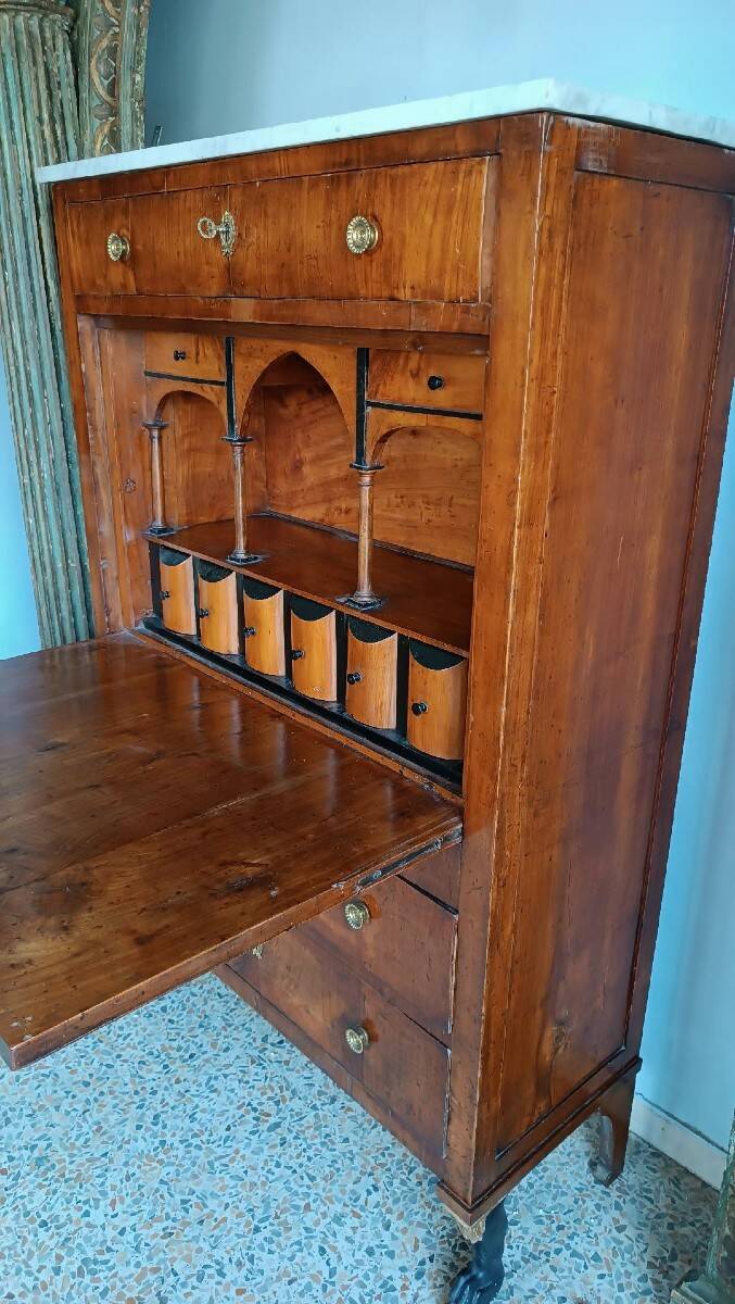 Original early 19th century Empire secretary - Lucca, Tuscany