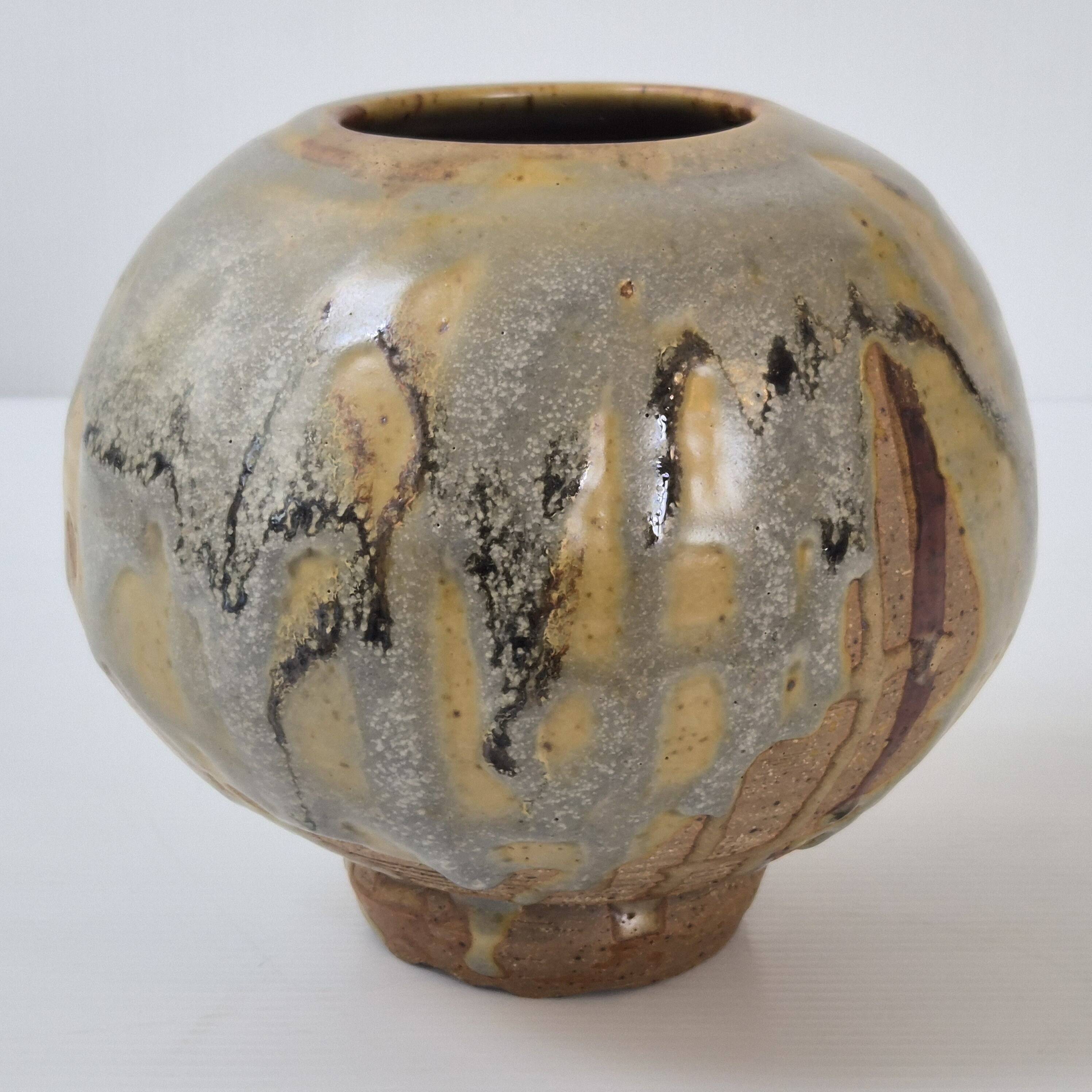 1940s vintage stoneware vase