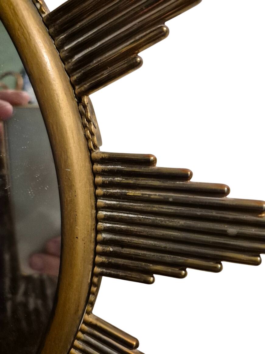 Domed sunburst witch mirror 1920/1950