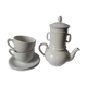 Coffee maker or teapot lunch service Apilco in earthenware with its filters