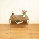 Television shelf, chrome frame with 2 levels, vintage from the 60s