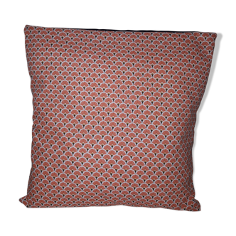 Coussin motif vintage " Éventail " 40x40cm