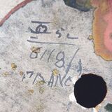 Art Deco lamp in flamed stoneware 1920