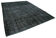 Hand-knotted oriental overdyed 287 cm x 390 cm black wool carpet