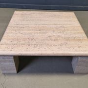 Travertine coffee table 1970s, Italy
