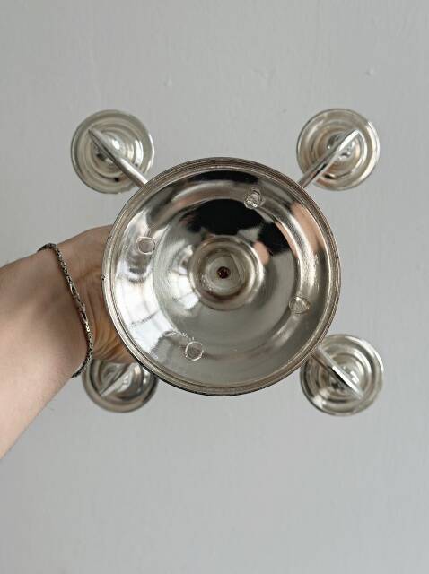 Chandelier ancien à 5 branches en métal